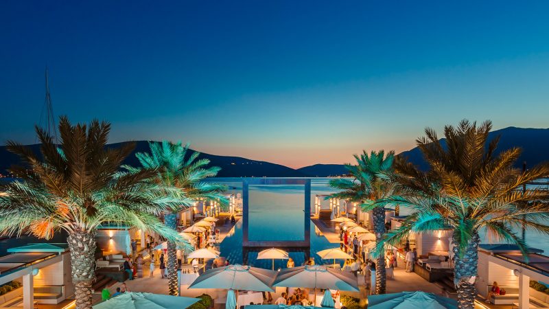 Porto Montenegro Bay of tivat in Montenegro