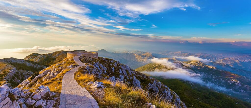 Lovcen National Park Montenegro panoramic mountain view