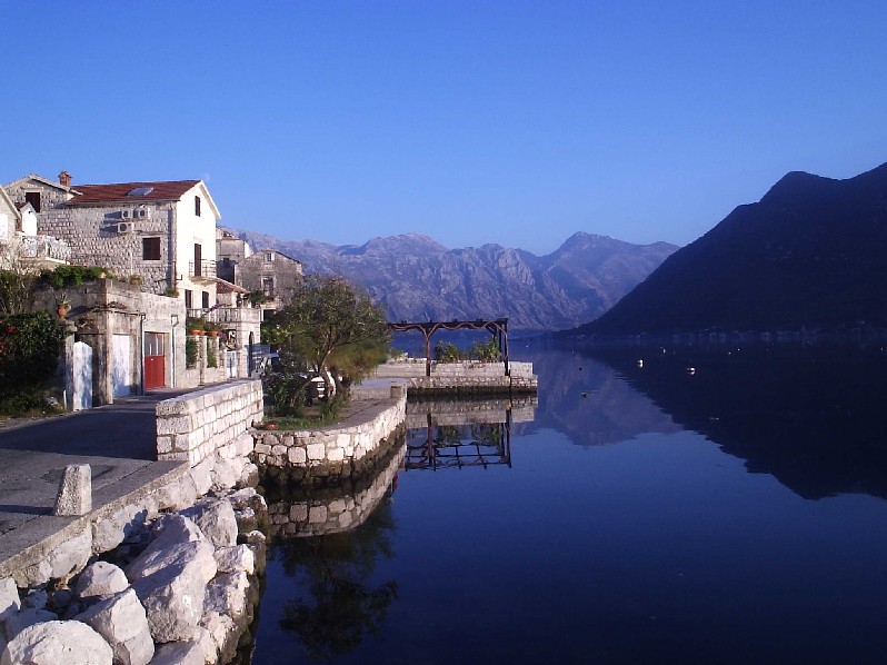 Perast near Kotor in the Bay of Kotor Montenegro